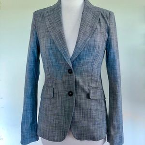 Grey Crosshatch Suiting Blazer